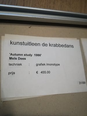 Mels Dees - Autumn study 1986 kopen? Bied vanaf 50!