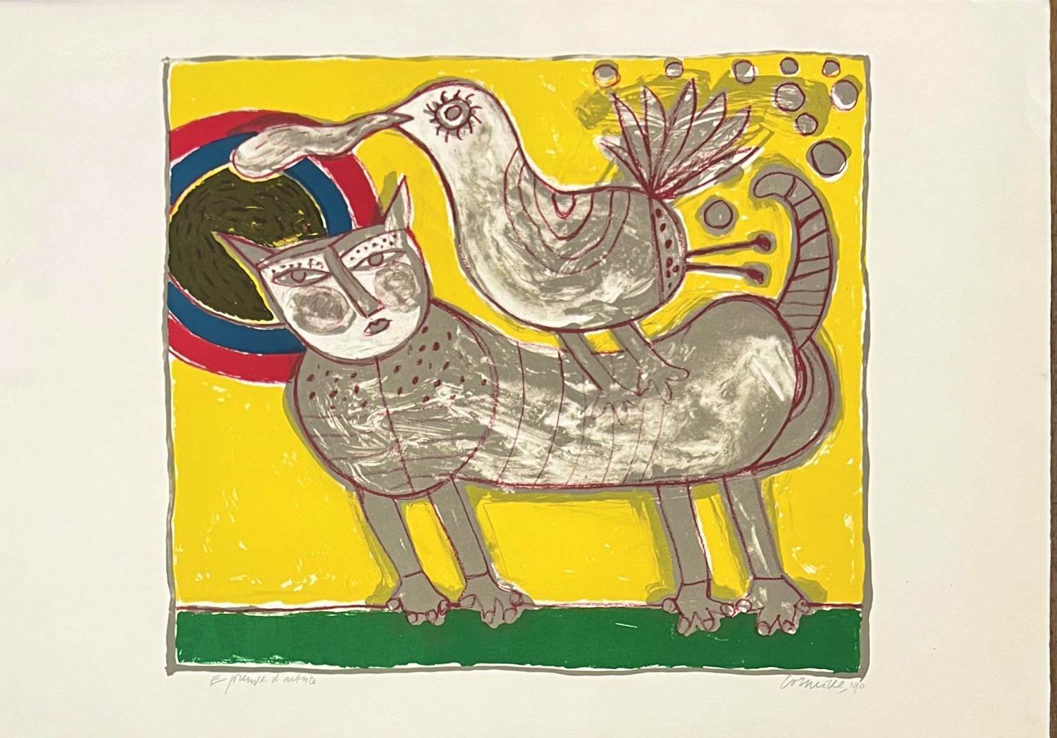 Corneille - Chat et oiseau - Au coeur de l'été , 1990 kopen? Bied vanaf 350!