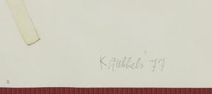 Klaas Gubbels - Tekening en aquarel op papier, Stilleven met tafel en kan - Ingelijst kopen? Bied vanaf 250!