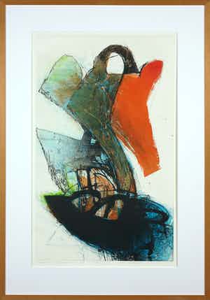 Hans Vredegoor - Ets en aquatint, Apparition Spectaculaire II - Ingelijst verkocht voor € 35!