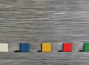 Pieter Becks - GEOMETRISCHE ABSTRACTIE / KLEURHOUTSNEDE / 50x65cm / SIG / 1995 kopen? Bied vanaf 25!