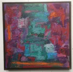 Henny van Leeuwen - Abstract werk. verkocht voor € 55!