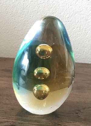 Niet of onleesbaar gesigneerd - Glas object presse papier kopen? Bied vanaf 10!