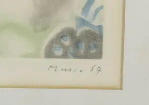 Zoran Music - Aquatint, Zonder titel - Ingelijst kopen? Bied vanaf 200!