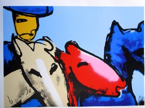 Herman Brood - Kleurenzeefdruk AMAZONE Handgesigneerd---GROOT!!! kopen? Bied vanaf 575!