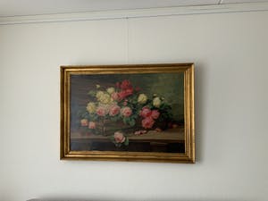 Wilhelm Schulze - Rozen olieverf op doek, gesigneerd kopen? Bied vanaf 1!