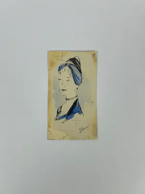 Luigi Bompard - Drie originele modetekeningen kopen? Bied vanaf 100!