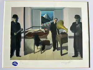 Rene Magritte - De bedreigde moordenaar verkocht voor € 100!