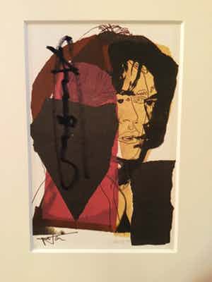Andy Warhol - Mick Jagger verkocht voor € 400!