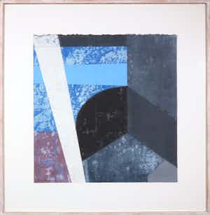 Henri Plaat - Gouache, Zonder titel - Ingelijst verkocht voor € 80!