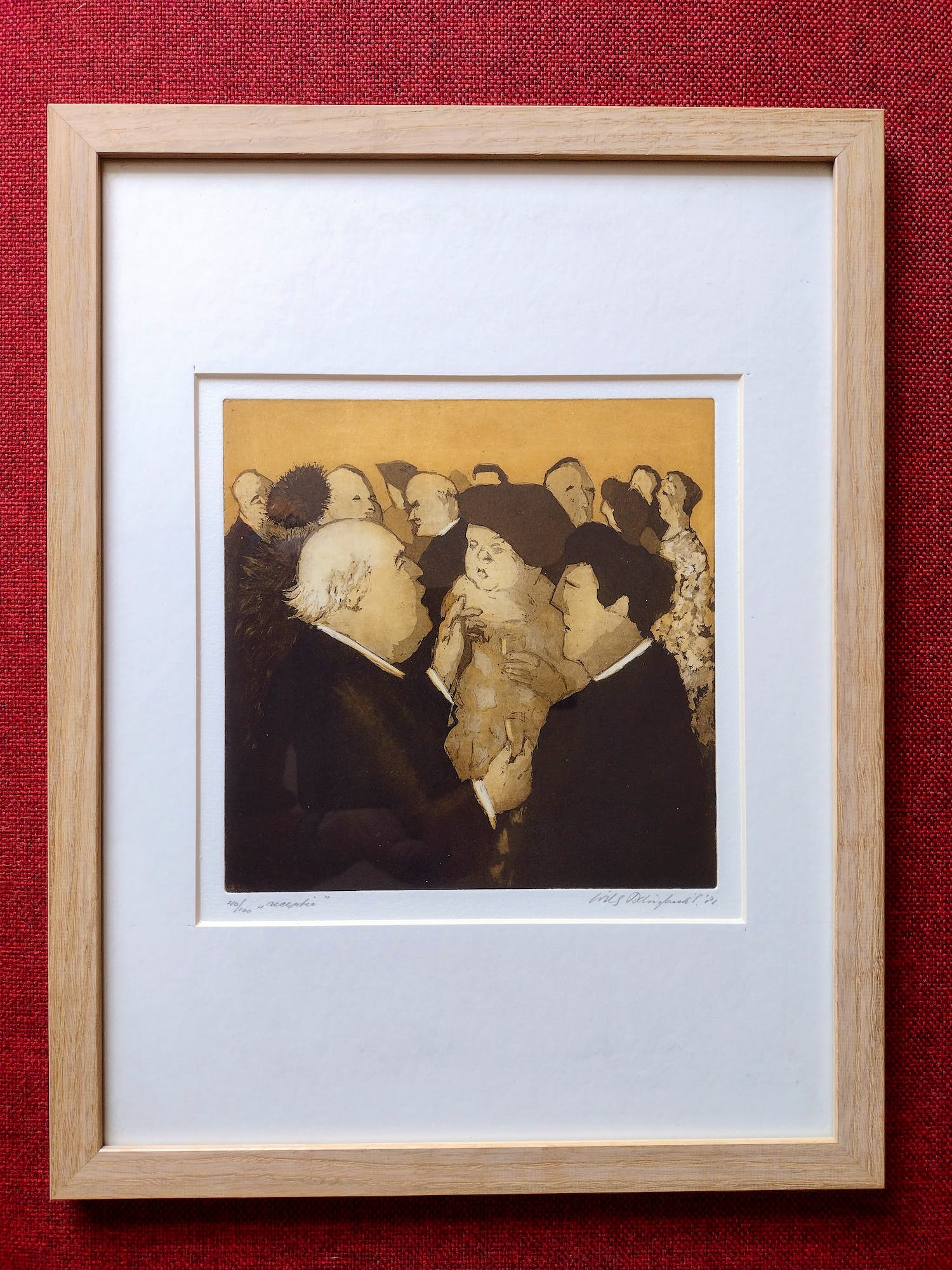 Willy Belinfante - "RECEPTIE" verkocht voor € 50!