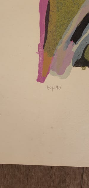 Bram van Velde - Zonder titel - gesigneerd - prent 190 kopen? Bied vanaf 1!