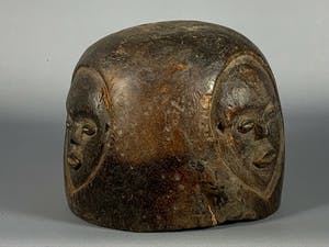 Baule - 190511- African Rare & Old Tribal Used Baule headmask - Iv. Coast. kopen? Bied vanaf 65!