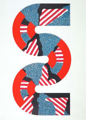 Kumi Sugai - Litho, Zonder titel verkocht voor € 250!