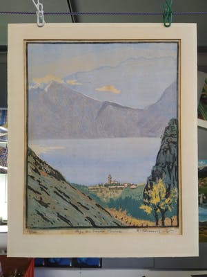 Karl Schmidt-Wolfratshausen - "Lago di Garda, Torbole" (ca. 1920) kopen? Bied vanaf 25!