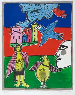 Corneille - Zeefdruk, Iza III kopen? Bied vanaf 1!