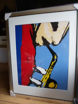 Herman Brood - Litho, titel. "Sax" kopen? Bied vanaf 450!