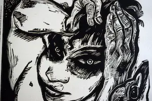 Hans Orlowski - Houtsnede Zonder titel 4 kopen? Bied vanaf 50!