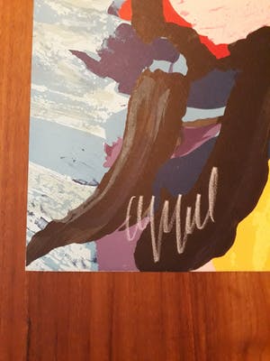 Karel Appel - 3 faces into clouds kopen? Bied vanaf 375!