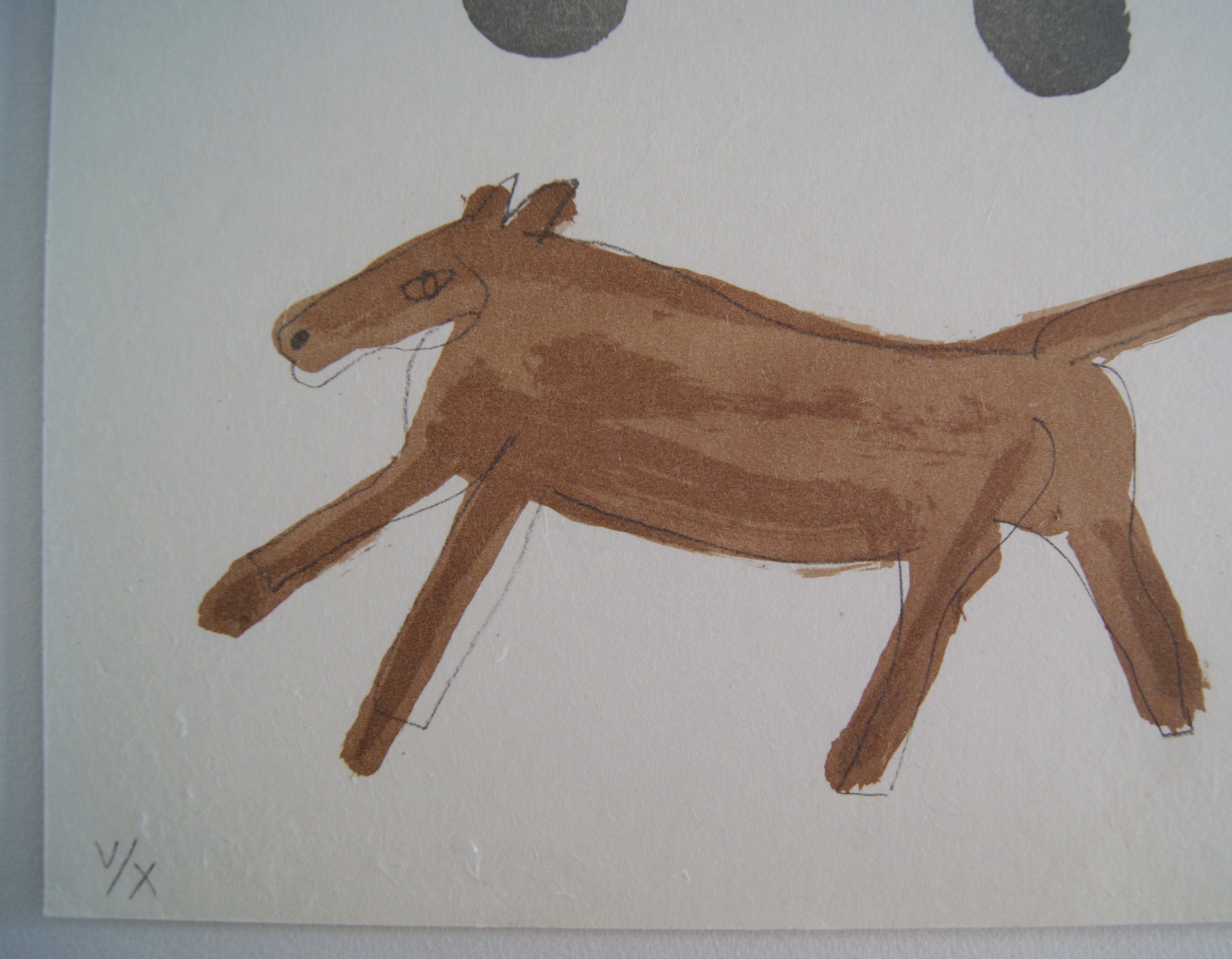 Klaas Gubbels - litho op handgeschept papier 'De kar' - 2007 kopen? Bied vanaf 145!