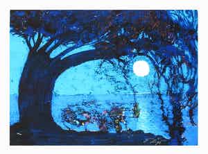 Ernst Fuchs - Starnberger See II - Handgesigneerde Giclée - Groot formaat verkocht voor € 35!