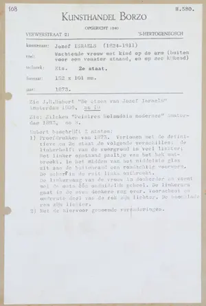 Jozef Israëls - Vrouw met kind op de arm kopen? Bied vanaf 100!