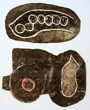 Jan Montyn - ets/aquatint: Budda- 1966 verkocht voor € 115!