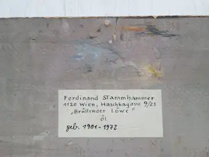 Ferdinand Stammhammer - "Brüllender Löwe" Ölgemälde - handsigniert - (60 x 50 cm) kopen? Bied vanaf 600!