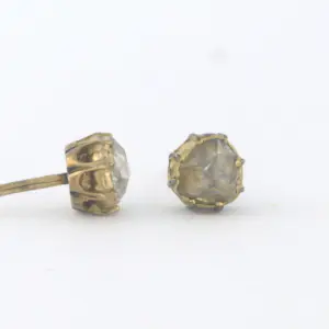14k gouden solitair oorknoppen met roos geslepen diamanten tot. 0.40 karaat kaufen? Bieten Sie von 315!
