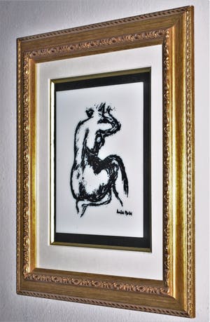 Aristide Maillol - Naakt - zeefdruk op acrylaat kopen? Bied vanaf 75!