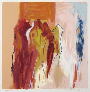 Monica van Rijn - Zeefdruk, Standing out there - Ingelijst kopen? Bied vanaf 35!