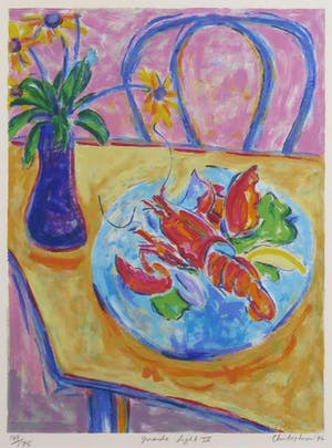 Christaphora Robeers - Zeefdruk, Insight Light IV - Ingelijst kopen? Bied vanaf 1!