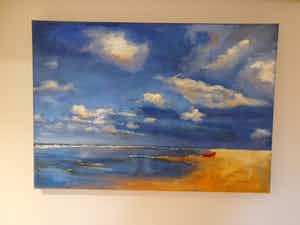 Mieke Robben - zeezicht verkocht voor € 100!