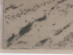 Hendrikus Roodenburg - Winter 1913, tol bij Wijkerbrug, Voorburg - Ets kopen? Bied vanaf 60!