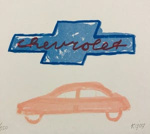 Klaas Gubbels - Litho. De Chevrolet kopen? Bied vanaf 125!