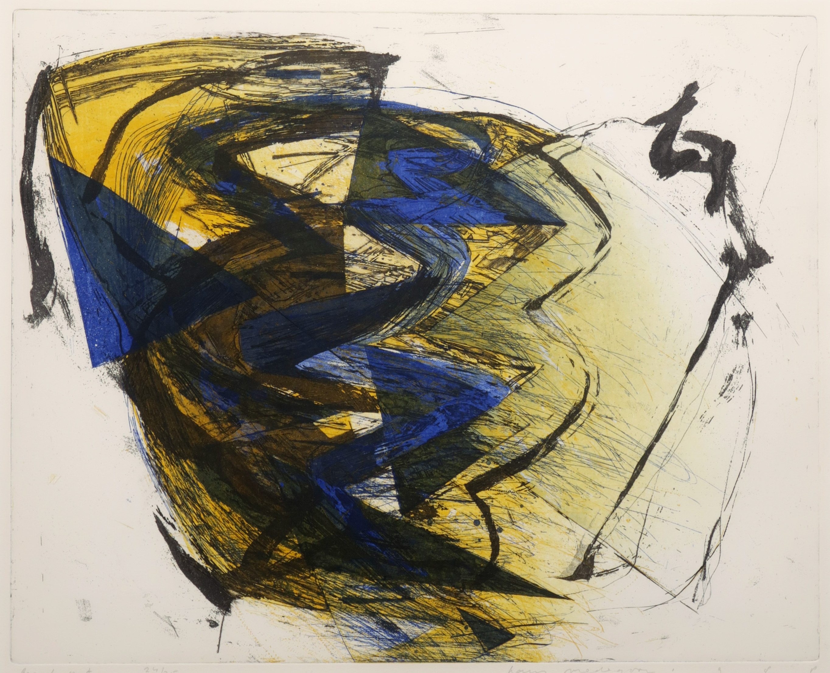 Hans Vredegoor - Ets en aquatint, Break-out - Ingelijst kopen? Bied vanaf 35!