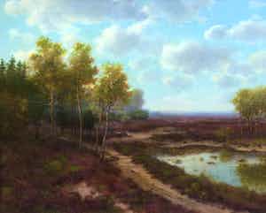 George Frederik Teyssen - C4856-1, Heidegezicht verkocht voor € 150!