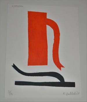 Klaas Gubbels - Baselitz, 2 keer gesigneerd! Oplage 12 ex. kopen? Bied vanaf 325!