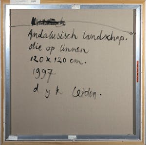 Martin van Dijk - Olieverf op doek, Andalusisch landschap - Ingelijst (Zeer Groot) kopen? Bied vanaf 300!