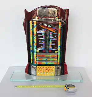 Bert Grotjohann - Glas, Kleurrijk abstract glazen object kopen? Bied vanaf 150!