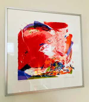 Jan van Diemen - Dameshockey (ingelijst) verkocht voor € 60!
