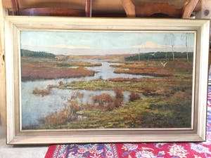 Eugene Lucker - C3565 - Heidelandschap met ven kopen? Bied vanaf 150!