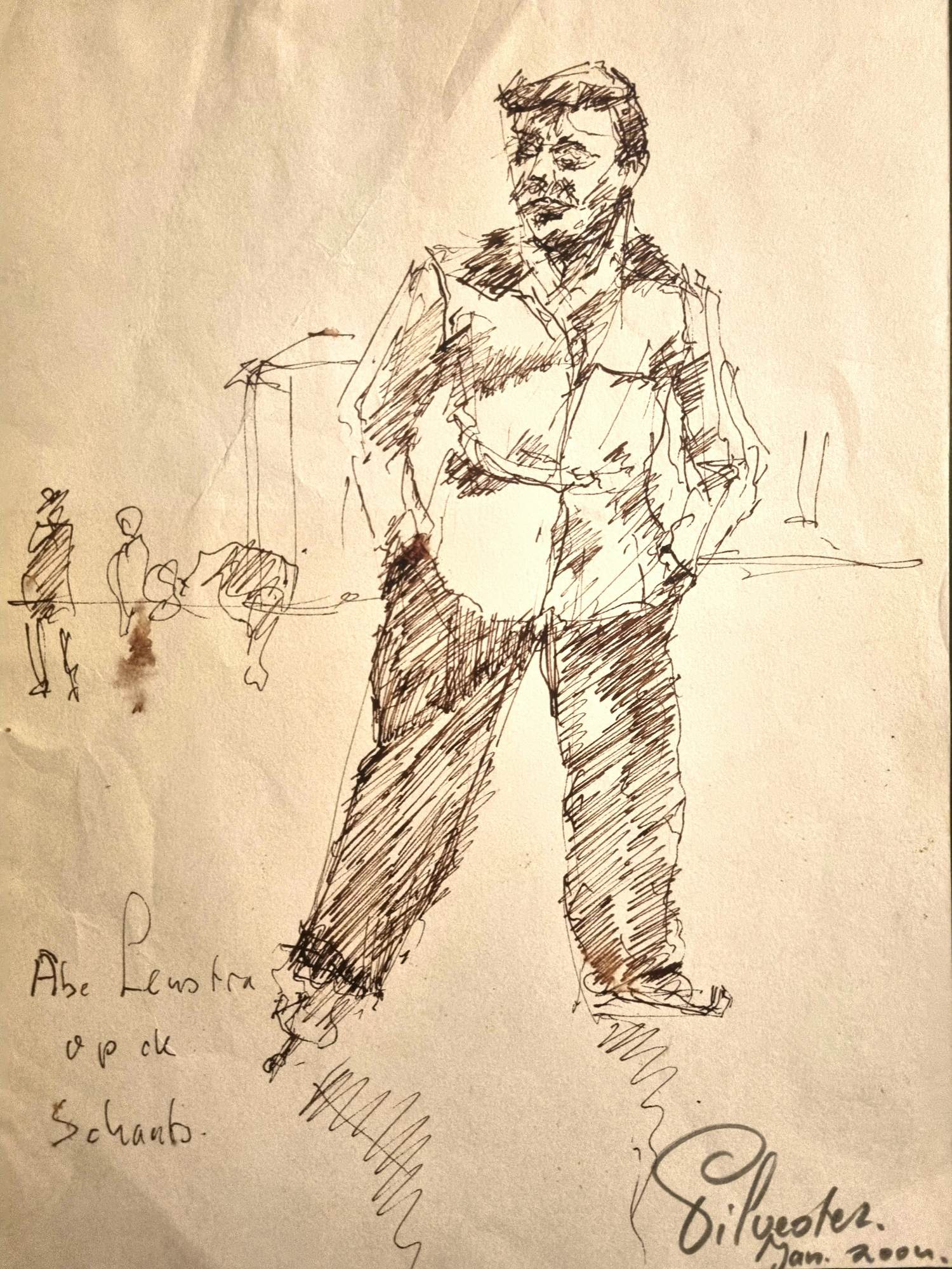 Sil Peperkamp - Abe Lenstra op de schaats kopen? Bied vanaf 120!