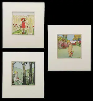 AcheterRie Cramer - Lot van drie litho's (ca. 1920), illustraties voor kinderboeken? Enchérissez de 80!