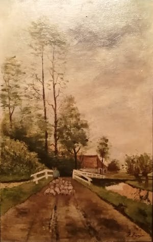 Niet of onleesbaar gesigneerd - Pendant - Zomer & Winter (1901) - Hollandse School kopen? Bied vanaf 10!