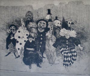 Henk Huig - Ets "Carnaval" kopen? Bied vanaf 25!