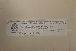 Wout van Vliet - Bladeren met kroon, 1975, 9/20 - Litho op papier - BKR Weesp kopen? Bied vanaf 20!