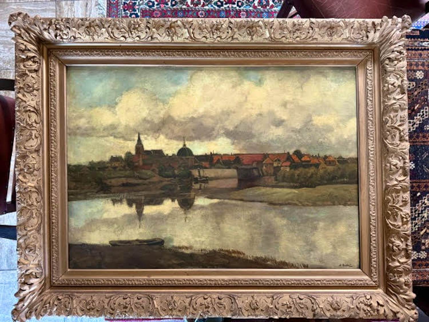 Nicolaas Syvert Bastert - Havengezicht Leerdam verkocht voor € 400!