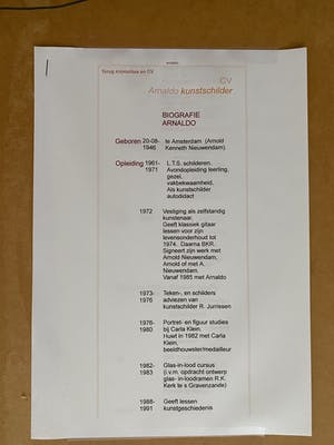 Arnold Niewendam - Tweeluik - Collage, landschap zonder titel, kopen? Bied vanaf 120!