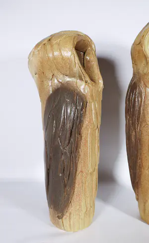 Wim de Boer - Keramiek, Twee uilen (Groot!) kopen? Bied vanaf 1!